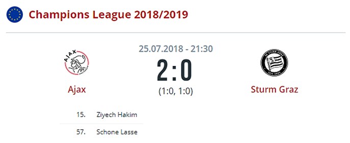 Аякс - Штурм