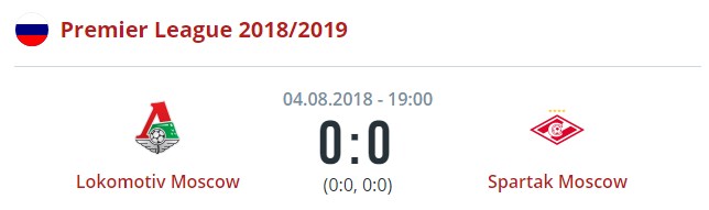 Локомотив - Спартак