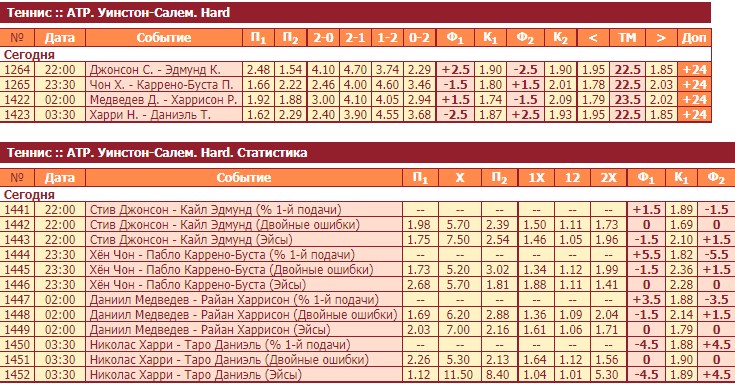 Роспись тенниса