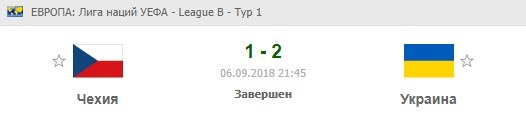 Чехия - Украина