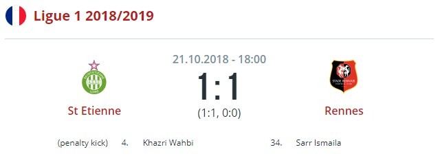 Сент-Этьен - Ренн