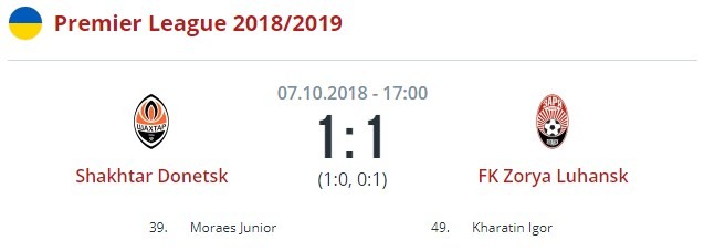 Шахтер - Заря