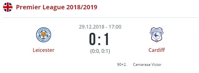 Лестер - Кардифф