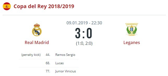 Реал Мадрид - Леганес