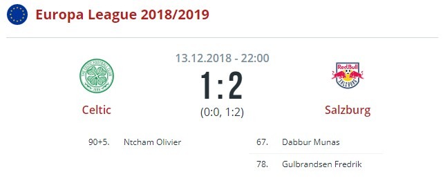Селтик - Зальцбург