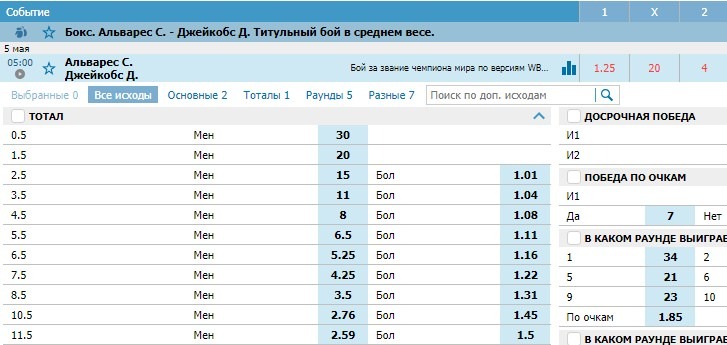 число раундов