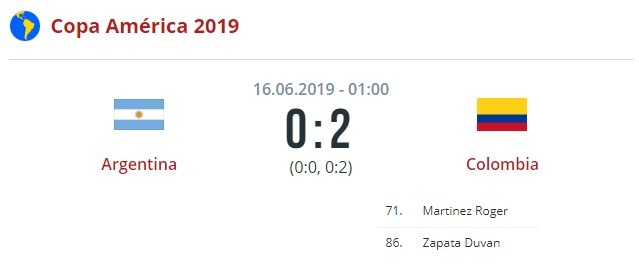 Аргентина - Колумбия