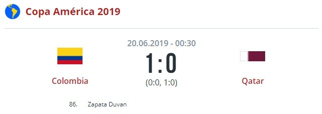 Колумбия - Катар