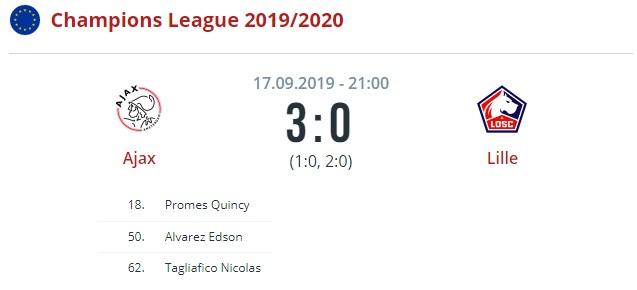 Аякс - Лилль