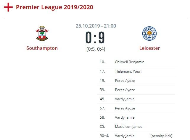 Саутгемптон - Лестер