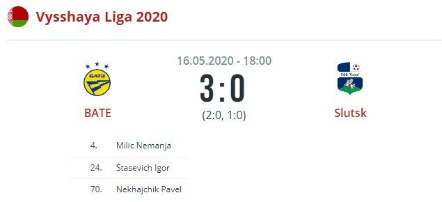 БАТЭ - Слуцк