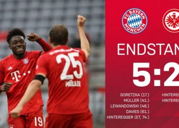 Прогноз Бавария — Айнтрахт (10 июня 2020), ставки и коэффициенты