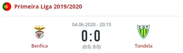 benfika tondela
