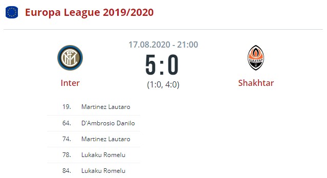 inter shakhtar