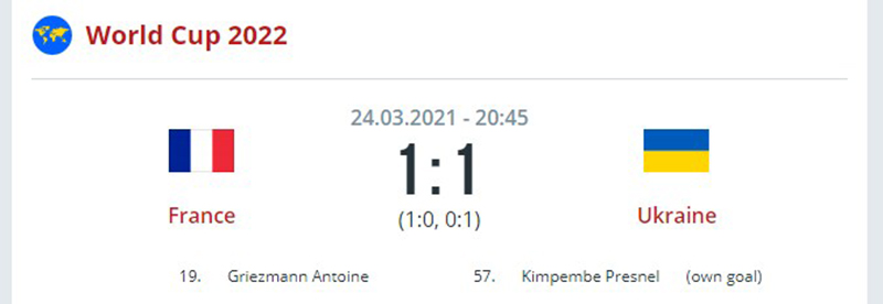 Франция — Украина