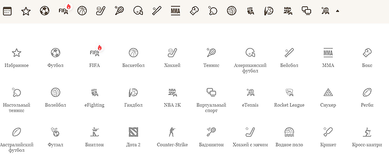 Букмекерская линия