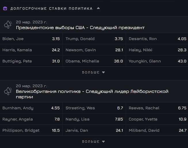 Специальные предложения